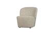 Miniatura Sillón de tela crema Lofty 4