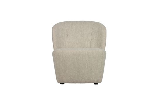 Sillón de tela crema Lofty Clipped