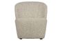 Miniatura Sillón de tela crema Lofty Clipped