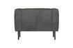 Miniatura Sillón de tela gris oscuro Skin 6