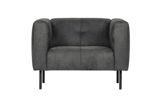 Sillón de tela gris oscuro Skin