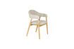 Miniatura Sillón de tela marrón claro Indy 1