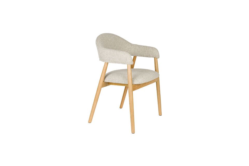 Sillón de tela marrón claro Indy White Label
