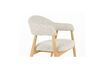Miniatura Sillón de tela marrón claro Indy 4