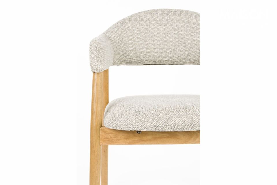 Sillón de tela marrón claro Indy - 9