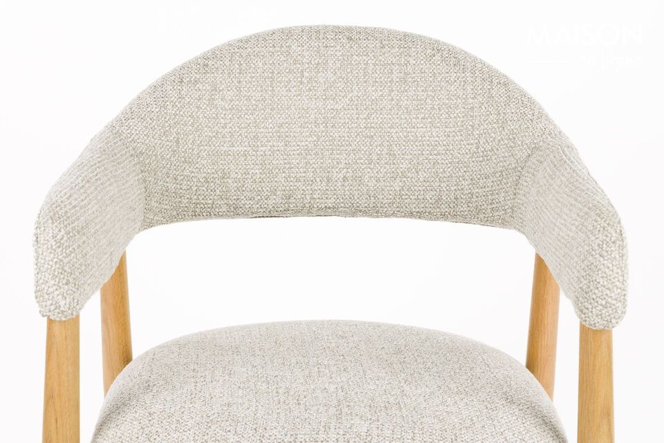 Sillón de tela marrón claro Indy - 11
