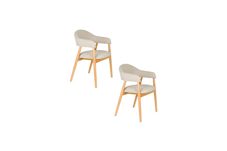 Sillón de tela marrón claro Indy - 7