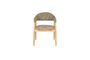 Miniatura Sillón de tela marrón oscuro Indy Clipped