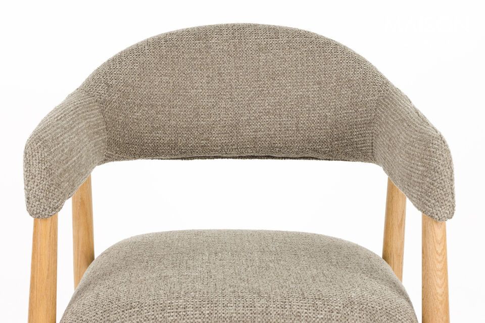 Sillón de tela marrón oscuro Indy - 9