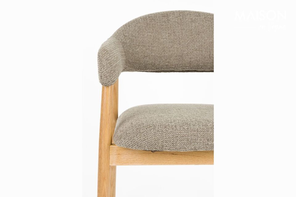 Sillón de tela marrón oscuro Indy - 10