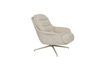 Miniatura Sillón de tela y madera de eucalipto beige Philly 1