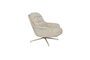 Miniatura Sillón de tela y madera de eucalipto beige Philly Clipped