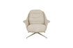 Miniatura Sillón de tela y madera de eucalipto beige Philly 4