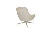 Miniatura Sillón de tela y madera de eucalipto beige Philly 6
