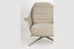 Miniatura Sillón de tela y madera de eucalipto beige Philly 8