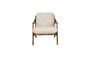 Miniatura Sillón de terciopelo beige Washington Clipped