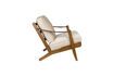 Miniatura Sillón de terciopelo beige Washington 11