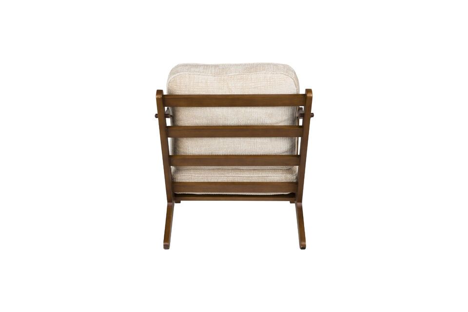 Sillón de terciopelo beige Washington - 11