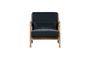 Miniatura Sillón de terciopelo gris oscuro Mark Clipped