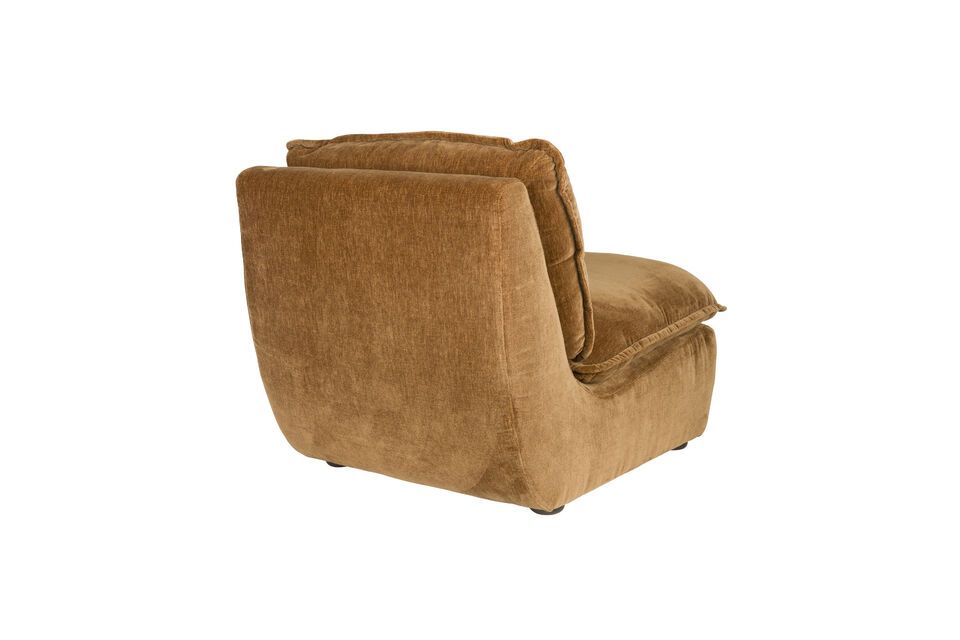 Sillón de terciopelo marrón Radley - 8