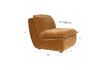 Miniatura Sillón de terciopelo marrón Radley 11