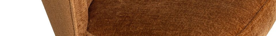 Descriptivo Materiales  Sillón de terciopelo marrón Sara