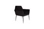 Miniatura Sillón de terciopelo negro Kate Clipped