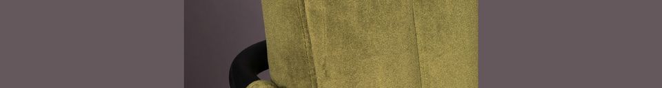Descriptivo Materiales  Sillón de terciopelo Stitched
