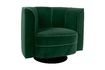 Miniatura Sillón de terciopelo verde Flor 8