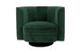 Miniatura Sillón de terciopelo verde Flor Clipped