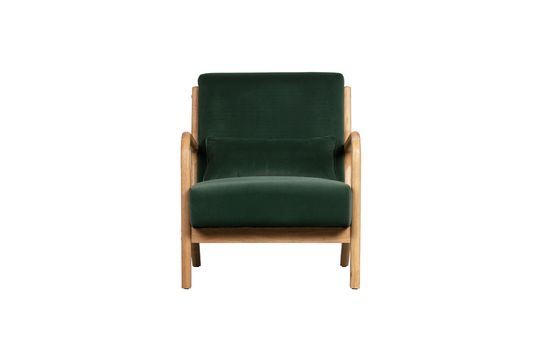 Sillón de terciopelo verde Mark Clipped