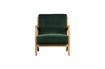 Miniatura Sillón de terciopelo verde Mark 3