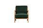 Miniatura Sillón de terciopelo verde Mark Clipped