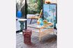 Miniatura Sillón Glasgow de teca beige 5