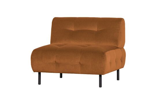 Sillón Lloyd de terciopelo canela Clipped