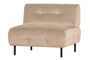 Miniatura Sillón Lloyd de terciopelo crema Clipped