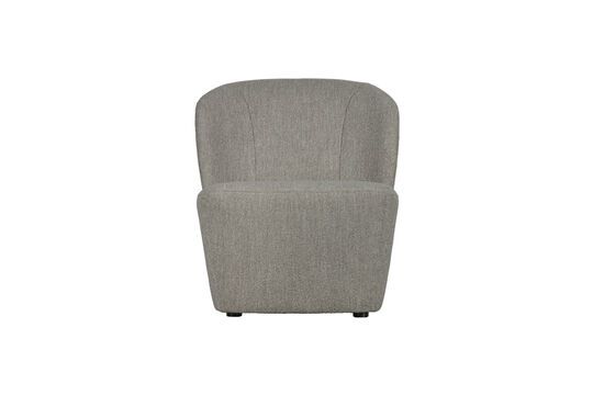 Sillón Lofty de tela gris claro Clipped