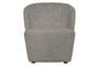 Miniatura Sillón Lofty de tela gris claro Clipped