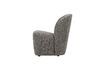 Miniatura Sillón Lofty de tela gris oscuro 5