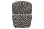 Miniatura Sillón Lofty de tela gris oscuro Clipped