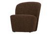 Miniatura Sillón Lofty tejido bouclé marrón 3