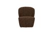 Miniatura Sillón Lofty tejido bouclé marrón 1