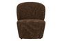 Miniatura Sillón Lofty tejido bouclé marrón Clipped