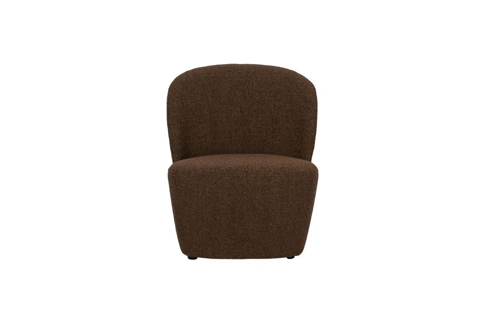 Sillón Lofty tejido bouclé marrón Vtwonen