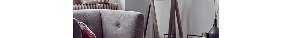 Descriptivo Materiales  Sillón marrón Elliot
