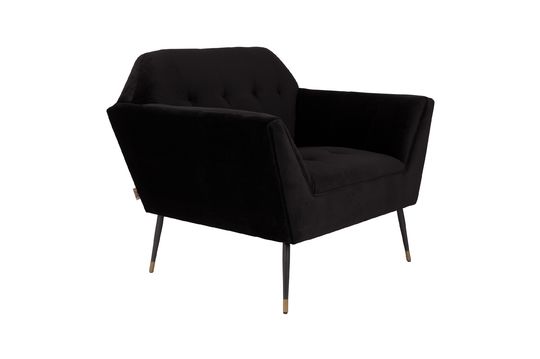 Sillón negro Kate Clipped