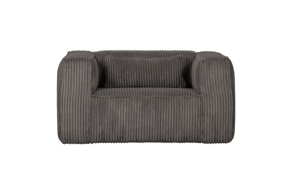 El sillón Ribcord Bean gris oscuro es una invitación a relajarse y ponerse cómodo