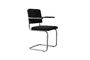 Miniatura Sillón Ridge Rib negro Clipped