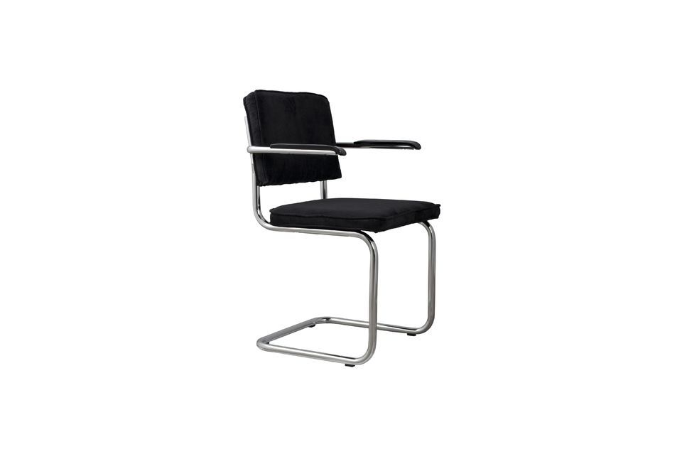 Sillón Ridge Rib negro Zuiver