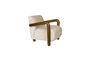 Miniatura Sillón Robinson de terciopelo beige Clipped